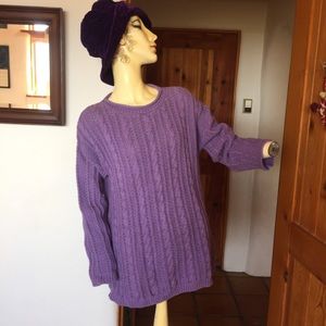 90s vintage purple boatneck collar